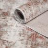 Superior Indoor Area Rug, Cotton Backing, Modern Rugs for Living Room, Hardwood, Kitchen Floors, Dining, Office, Bedroom, Entry, Distressed Abstract Home Decor, Euphemia Collection, 3′ x 5′, Rust(Euph -Rust)
