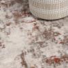 Superior Indoor Area Rug, Cotton Backing, Modern Rugs for Living Room, Hardwood, Kitchen Floors, Dining, Office, Bedroom, Entry, Distressed Abstract Home Decor, Euphemia Collection, 3′ x 5′, Rust(Euph -Rust)