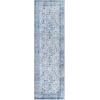 Superior Indoor Area Rug for Living Room, Bedroom, Kitchen/Dining, Office, Unique, Cotton Backed Rugs, Boho Distressed Floral Home Floor Decor, Athena Collection, 3′ 6″ x 5′ 6″, Baby Blue(Anwen – French Blue)