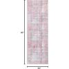 Superior Indoor Area Rug for Living Room, Bedroom, Kitchen/Dining, Office, Unique, Cotton Backed Rugs, Boho Distressed Floral Home Floor Decor, Athena Collection, 3′ 6″ x 5′ 6″, Baby Blue(Aja – Magenta)