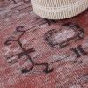 Superior Indoor Area Rug for Living Room, Bedroom, Kitchen/Dining, Office, Unique, Cotton Backed Rugs, Boho Distressed Floral Home Floor Decor, Athena Collection, 3′ 6″ x 5′ 6″, Baby Blue(Simcha – Mulberry)