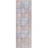 Superior Indoor Area Rug for Living Room, Bedroom, Kitchen/Dining, Office, Unique, Cotton Backed Rugs, Boho Distressed Floral Home Floor Decor, Athena Collection, 3′ 6″ x 5′ 6″, Baby Blue(Aja – Berry Red)