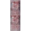 Superior Indoor Area Rug for Living Room, Bedroom, Kitchen/Dining, Office, Unique, Cotton Backed Rugs, Boho Distressed Floral Home Floor Decor, Athena Collection, 3′ 6″ x 5′ 6″, Baby Blue(Simcha – Mulberry)