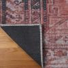 Superior Indoor Area Rug for Living Room, Bedroom, Kitchen/Dining, Office, Unique, Cotton Backed Rugs, Boho Distressed Floral Home Floor Decor, Athena Collection, 3′ 6″ x 5′ 6″, Baby Blue(Simcha – Mulberry)