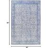 Superior Indoor Area Rug for Living Room, Bedroom, Kitchen/Dining, Office, Unique, Cotton Backed Rugs, Boho Distressed Floral Home Floor Decor, Athena Collection, 3′ 6″ x 5′ 6″, Baby Blue(Athena – Baby Blue)