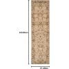 Superior Indoor Runner Rug, Plush Carpet Cover, High-Traffic Rug, Apartment Rugs, Bedroom, Living Room, Office, Hallway, Kitchen, Floral Scroll Floor Decor, Heritage Collection, 2′ 7″ x 8′, Ivory(Ivory – Z)