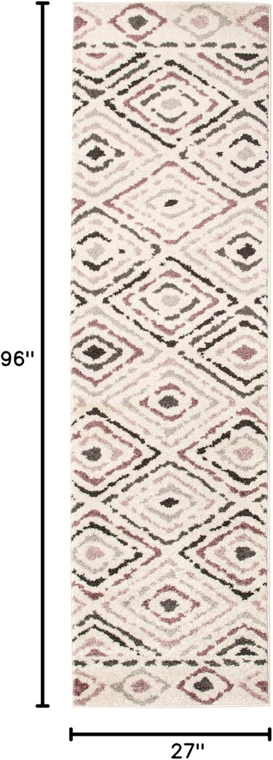 imageSUPERIOR Sahara Indoor Area Rug Home Decor for Living Room Kitchen Bedroom Entryway Dining Office Dorm Hardwood Floor Throw  5ft x 8ft SorbetSorbet