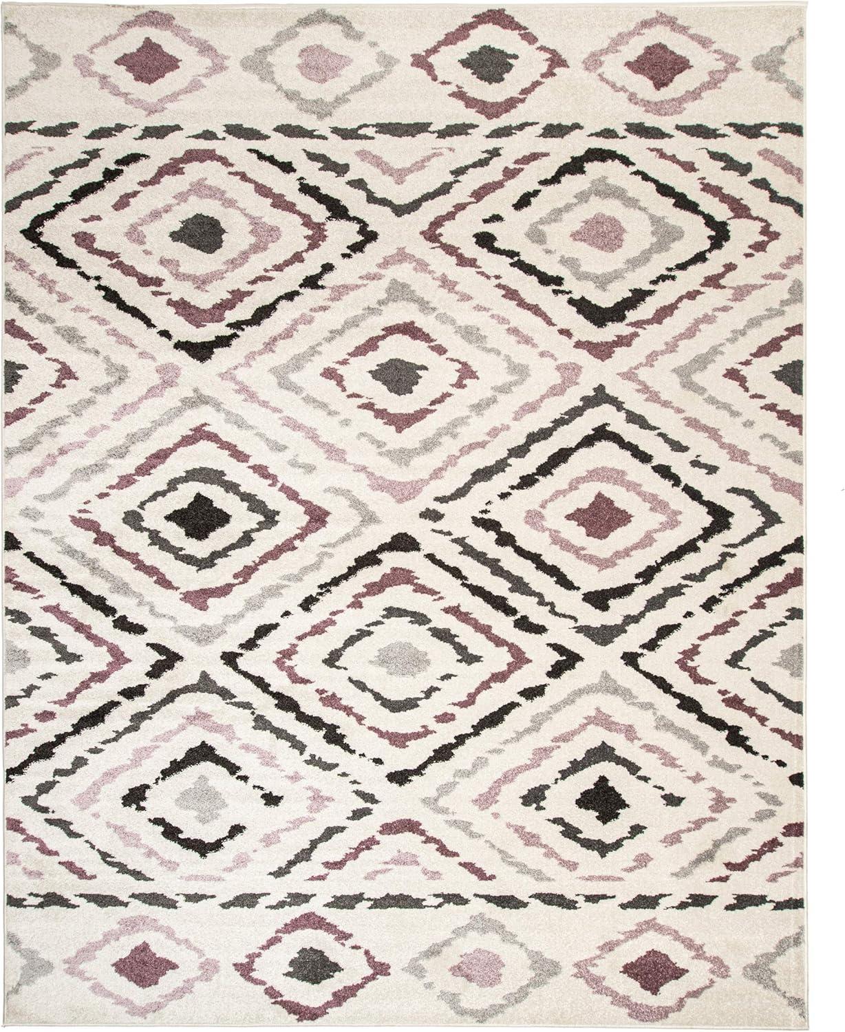 imageSUPERIOR Sahara Indoor Area Rug Home Decor for Living Room Kitchen Bedroom Entryway Dining Office Dorm Hardwood Floor Throw  5ft x 8ft SorbetSorbet