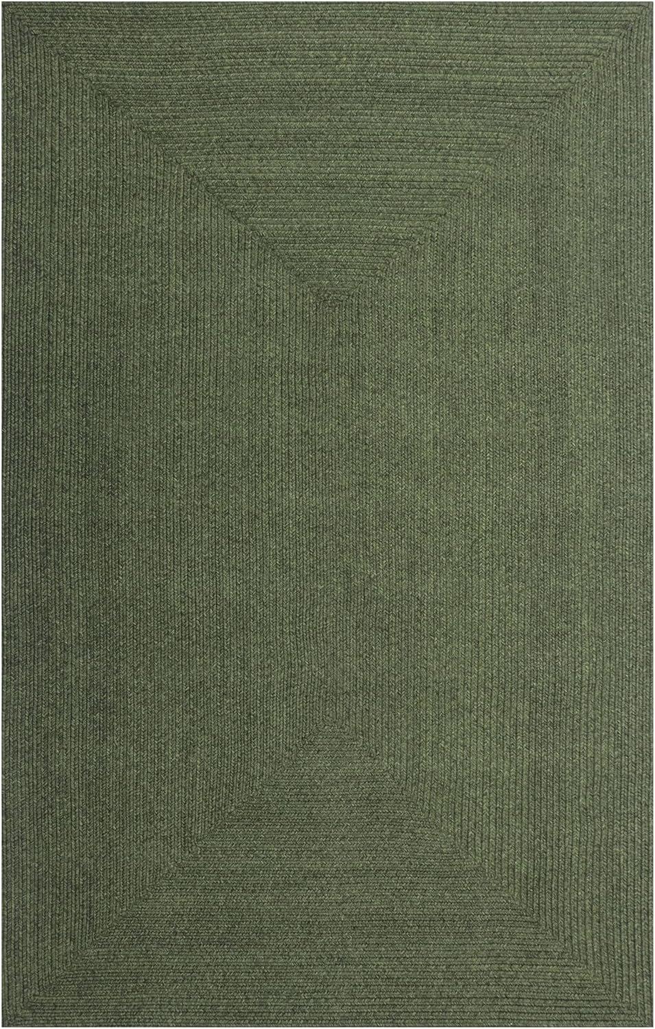 imageSuperior IndoorOutdoor Area Rug Reversible Braided Floor Decor for Living Room Kitchen Patio Front Porch Modern Boho Farmhouse Rugs Hardwood Bedroom Accessories 5 x 8 Green