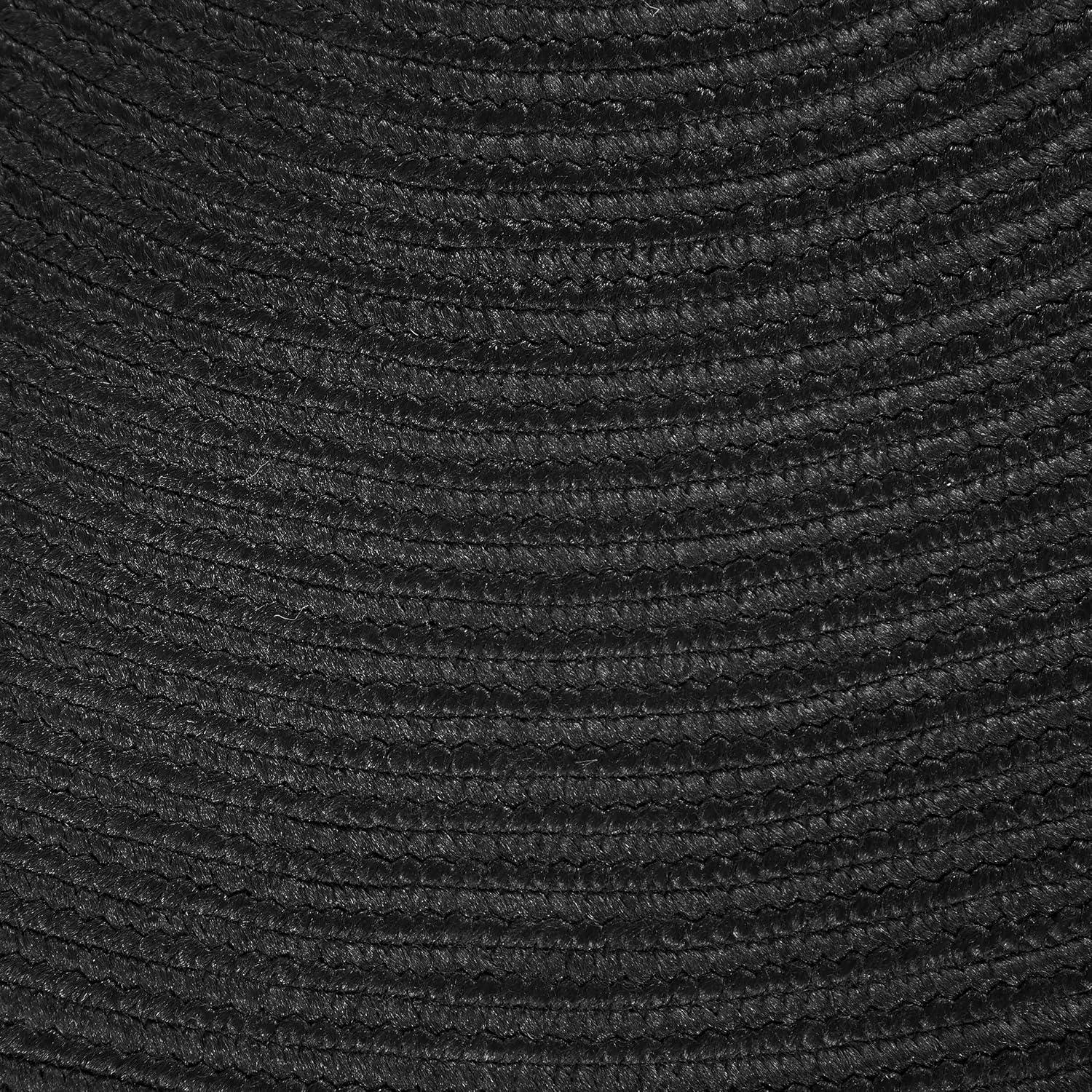 imageSuperior IndoorOutdoor Area Rug Reversible Braided Floor Decor for Living Room Kitchen Patio Front Porch Modern Boho Farmhouse Rugs Hardwood Bedroom Accessories 4 x 6 Black