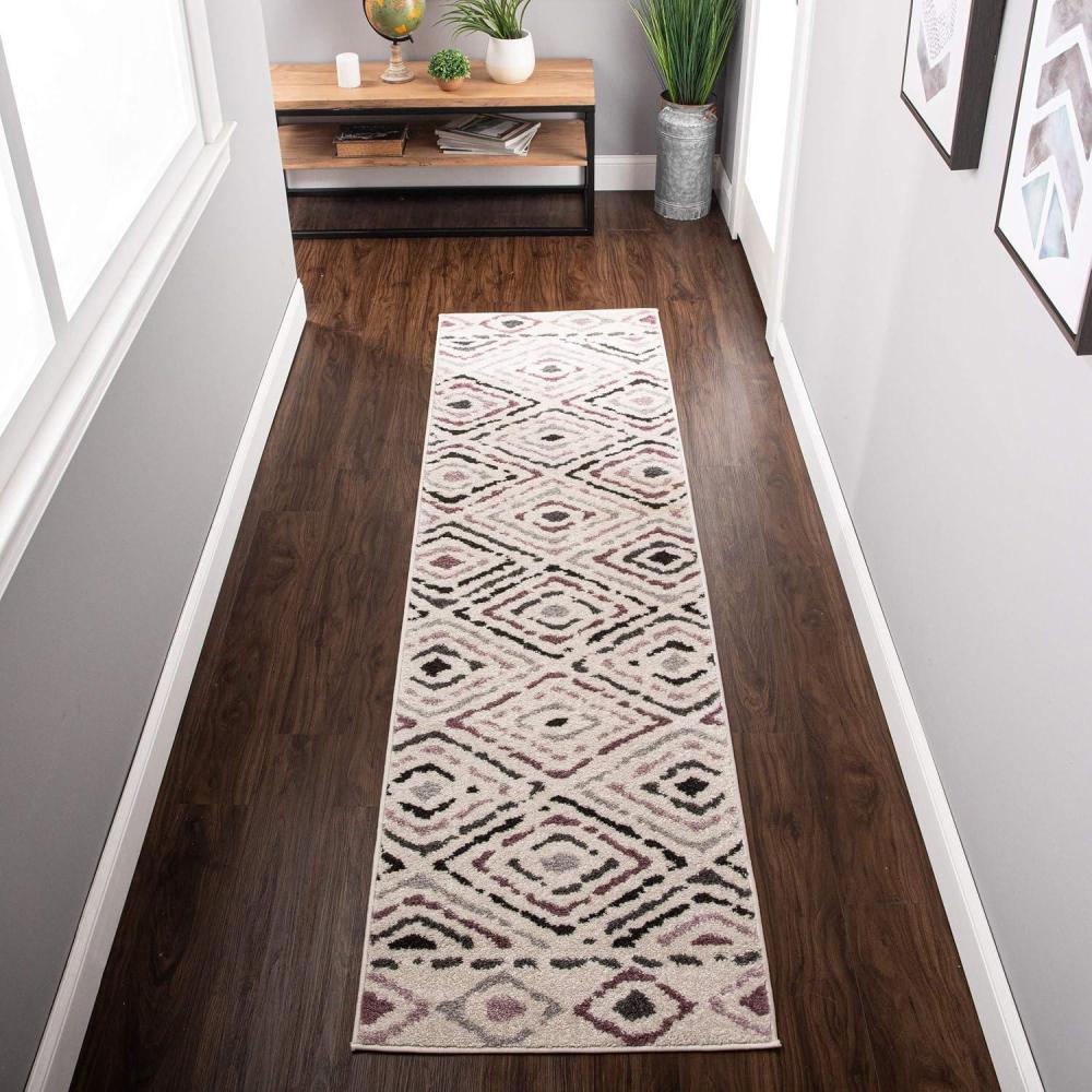 imageSUPERIOR Sahara Indoor Area Rug Home Decor for Living Room Kitchen Bedroom Entryway Dining Office Dorm Hardwood Floor Throw  5ft x 8ft SorbetSorbet