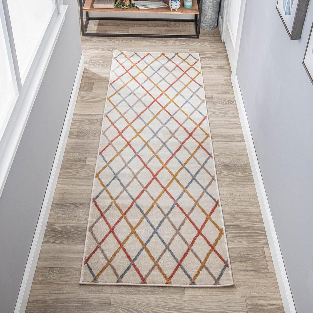 imageSuperior Ellis Indoor 2 7 x 8 Area Rug for LivingDining Room Bedroom Farmhouse Kitchen Under Table Clearance Durable Rugs for Home and Office Modern Floor Decor On Tile amp Carpet Bone6 x 23 Rectangular