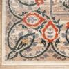 SUPERIOR Indoor Runner Rug Perfect for Hallways, Entryway, Office, Living/Dining Room, Kitchen, Hardwood, Tile, Jute Backed, Floral Paisley Rustic Decor, Jacinda Collection – 8ft x 10ft, Tan(Tan)