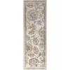 SUPERIOR Indoor Small Area Rug, Jute Backed, Modern Floral Farmhouse Floor Decor, Perfect for Hallway, Entryway, Living/Dining Room, Bedroom, Office, Kitchen, Amary Collection – 8′ x 10′, Grey(Grey)