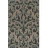 Superior Aldaine Indoor Outdoor Area Rug, Perfect for Patio, Poolside, Backyard, Playroom, Kitchen, Bedroom, Dining Room, Entryway, Mudroom, Vintage Damask Floor Cover, 5′ 6″ x 8′, Multicolor(Teal – Z)