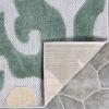 Superior Aldaine Indoor Outdoor Area Rug, Perfect for Patio, Poolside, Backyard, Playroom, Kitchen, Bedroom, Dining Room, Entryway, Mudroom, Vintage Damask Floor Cover, 5′ 6″ x 8′, Multicolor(Multi Color)