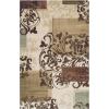 Superior Aspatria Geometric Scroll Indoor Area Rug for Living Room, Bedroom, Office, Kitchen, Dining, Washable Rugs, Jute Backing, Seraphina Collection, 8′ x 10′, Ivory(Multi-colored)