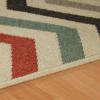 Superior Chevron Indoor Outdoor Area Rug, Modern Aesthetic, Floor Cover for Patio, Poolside, Playroom, Kitchen, Bedroom, Dining Room, Entry, Mudroom, Coastal Zig-Zag Rugs, 5′ x 8′,Brown Multi(Brown Multi)