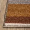Superior Glenrowan Striped Outdoor Area Rug for Backyard Retreat, Beach House, Urban Garden, Patio, Veranda, Terrace, Washable Rugs, Pre-Coated Backing, Arden Kids Collection, 5′ x 8′, Gray(Multi-colored)