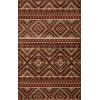 Superior Indoor Area Rug, Jute Backing, Farmhouse Modern Rugs for Entry, Living Room, Kitchen Floors, Bedroom, Office Floor Cover, Geometric Diamond Medallion Rugs, Tampa Collection, 5′ x 8′, Maroon
