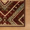 Superior Indoor Area Rug, Jute Backing, Farmhouse Modern Rugs for Entry, Living Room, Kitchen Floors, Bedroom, Office Floor Cover, Geometric Diamond Medallion Rugs, Tampa Collection, 5′ x 8′, Maroon
