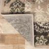 Superior Indoor Area Rug, Jute Backing, Geometric Paisley Floor Decor for Office, Living Room, Dining, Kitchen Floors, Bedroom, Entryway, Modern Rugs, Mystique Collection, 4′ x 6′, Beige