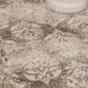 Superior Indoor Area Rug, Jute Backing, Geometric Paisley Floor Decor for Office, Living Room, Dining, Kitchen Floors, Bedroom, Entryway, Modern Rugs, Mystique Collection, 4′ x 6′, Brown