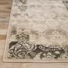 Superior Indoor Area Rug, Jute Backing, Geometric Paisley Floor Decor for Office, Living Room, Dining, Kitchen Floors, Bedroom, Entryway, Modern Rugs, Mystique Collection, 4′ x 6′, Beige