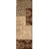Superior Indoor Area Rug, Jute Backing, Modern Plush Rugs for Entryway, Living Room, Kitchen Floors, Bedroom, Hallway, Office Floor Cover, Floral Damask Rugs, Rockhill Collection, 2′ 7″ x 8′, Beige