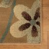 Superior Indoor Area Rug, Jute Backing, Modern Plush Rugs for Entryway, Living Room, Kitchen Floors, Bedroom, Hallway, Office Floor Cover, Oversized Floral Rugs, Rosette Collection, 5′ x 8′, Taupe