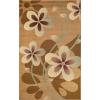 Superior Indoor Area Rug, Jute Backing, Modern Plush Rugs for Entryway, Living Room, Kitchen Floors, Bedroom, Hallway, Office Floor Cover, Oversized Floral Rugs, Rosette Collection, 5′ x 8′, Taupe
