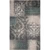 Superior Indoor Area Rug, Jute Backing, Plush Geometric Rugs for Entryway, Living Room, Kitchen Floors, Bedroom, Office Floor Cover, Floral Patchwork Rugs, Bristol Collection, 8′ x 10′, Rivulet(Rivulet – Z)