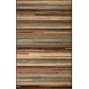 Superior Indoor Area Rug, Jute Backing, Striped Rugs for Entryway, Living Room, Kitchen Floors, Bedroom, Office, Plush Soft Floor Cover, Modern Abstract Rug, Fulgor Collection, 7′ x 9′, Taupe