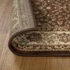 Superior Indoor Area Rug, Jute Backing, Vintage Floor Decor for Office, Living Room, Dining, Kitchen Floors, Bedroom, Entryway, Floral Scroll Medallion Rugs, Astral Collection, 5′ x 8′, Mocha
