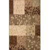 Superior Indoor Area Rug, Modern Geometric Art-Deco Trellis Power-Loomed Indoor Runner Rug, Pritchard Collection, 5′ Round, Gray Ivory(Beige Brown)