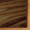 Superior Indoor Area Rug, Modern Geometric Art-Deco Trellis Power-Loomed Indoor Runner Rug, Pritchard Collection, 5′ Round, Gray Ivory(Dark Brown)
