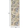 Superior Indoor Non-Slip Area Rug or Runner, Vintage Floor Decor, Traditional Floral Scroll Rug for Living Room, Bedroom, Kitchen, Dining Room, Foam Backing, Roselyn Collection, 4′ x 6′, Baige(2’6″ x 8′ (Rectangular))