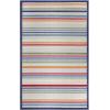 Superior Indoor Outdoor Area Rug, Floor Decor Perfect for Patio, Kitchen, Playroom, Pool, Camping, Coastal Striped Geometric Modern Rug, Eastyn Collection, 6′ x 8′ 10″, Cream