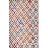 Superior Indoor Outdoor Area Rug, Perfect for Patio, Poolside, Backyard, Playroom, Kitchen, Dining Room, Entry, Mudroom, Floral Scroll Floor Cover, Petunia Collection, 5′ 6″ x 8′, Multicolor(Cream – Z)
