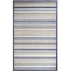 Superior Indoor Outdoor Area Rug, Perfect for Patio, Poolside, Backyard, Playroom, Kitchen, Dining Room, Entry, Mudroom, Floral Scroll Floor Cover, Petunia Collection, 5′ 6″ x 8′, Multicolor(Slate – Z)