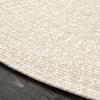 Superior Indoor Outdoor Braided Area Rug, Reversible Dual-Tone Home Floor Decor for Kitchen, Entryway, Patio, Front Porch, Deck, Modern, Boho, Farmhouse Style, 5′ x 8′ Oval, Cream/White