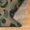 Superior Indoor/ Outdoor Small Area Rug, Contemporary Home Floor Decor, Patio, Entryway, Porch, Kitchen, Dining Room, Living, Office, Jute Backed, Aldaine Collection, 4′ x 6′, Teal