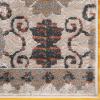 Superior Indoor Small Area Rug, Jute Backed, Modern Floral Farmhouse Floor Decor, Perfect for Hallway, Entryway, Living/Dining Room, Bedroom, Office, Kitchen, Amary Collection – 8ft x 10ft, Grey