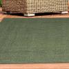 Superior Indoor/Outdoor Area Rug, Reversible Braided Floor Decor for Living Room, Kitchen, Patio, Front Porch, Modern Boho Farmhouse Rugs, Hardwood, Bedroom Accessories, 4′ x 6′, Green