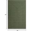 Superior Indoor/Outdoor Area Rug, Reversible Braided Floor Decor for Living Room, Kitchen, Patio, Front Porch, Modern Boho Farmhouse Rugs, Hardwood, Bedroom Accessories, 5′ x 8′, Green