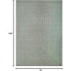 Superior Indoor/Outdoor Area Rug, Reversible Braided Floor Decor for Living Room, Kitchen, Patio, Front Porch, Modern Boho Farmhouse Rugs, Hardwood, Bedroom Accessories, 6′ x 9′, Fog Green
