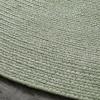 Superior Indoor/Outdoor Area Rug, Reversible Braided Floor Decor for Living Room, Kitchen, Patio, Front Porch, Modern Boho Farmhouse Rugs, Hardwood, Bedroom Accessories, 6′ x 9′, Fog Green