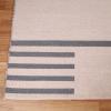 Superior Large Indoor Outdoor Area Rug, Modern Thin Striped Pattern, Home Decor, Patios, Entryway, Front Porch, Deck, Hallways, Kids, Kitchen, Floor Throw, Kadin Collection, 6′ x 9′, Navy Blue(Jadey – Beige)