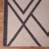 Superior Large Indoor Outdoor Area Rug, Modern Thin Striped Pattern, Home Decor, Patios, Entryway, Front Porch, Deck, Hallways, Kids, Kitchen, Floor Throw, Kadin Collection, 6′ x 9′, Navy Blue(Raisa – Beige)