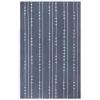 Superior Large Indoor Outdoor Area Rug, Modern Thin Striped Pattern, Home Decor, Patios, Entryway, Front Porch, Deck, Hallways, Kids, Kitchen, Floor Throw, Kadin Collection, 6′ x 9′, Navy Blue(Jaala – Grey)